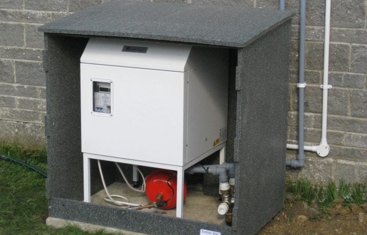 Ground Source Review: Yarlington ground source heat pump in recycled enclosure