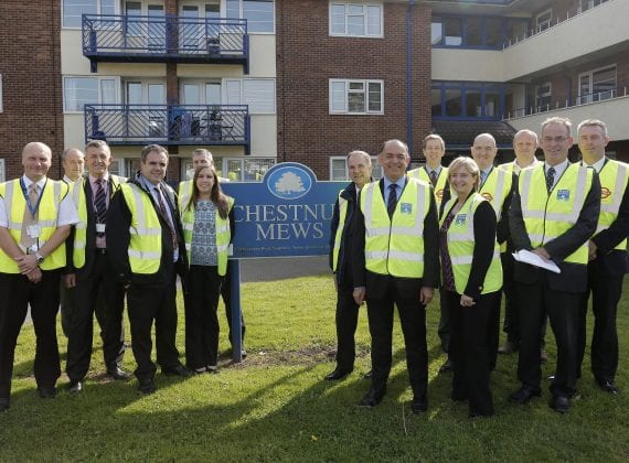Ground Source Review: Trent and Dove Housing - Visit to a site in Burton upon Trent with Energy Minister Lord Bourne.