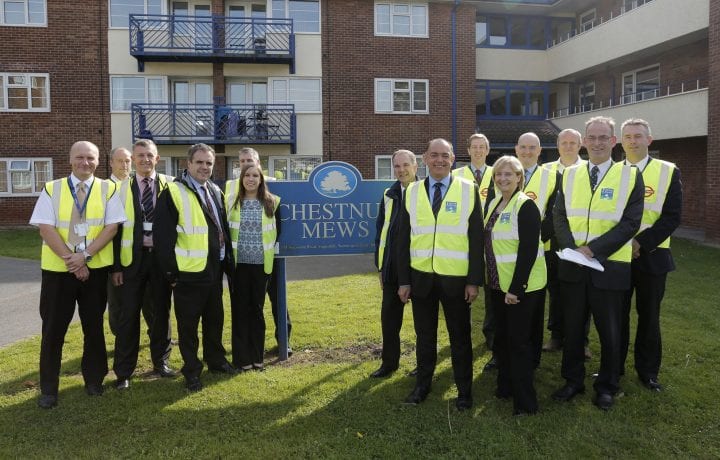 Ground Source Review: Trent and Dove Housing - Visit to a site in Burton upon Trent with Energy Minister Lord Bourne.