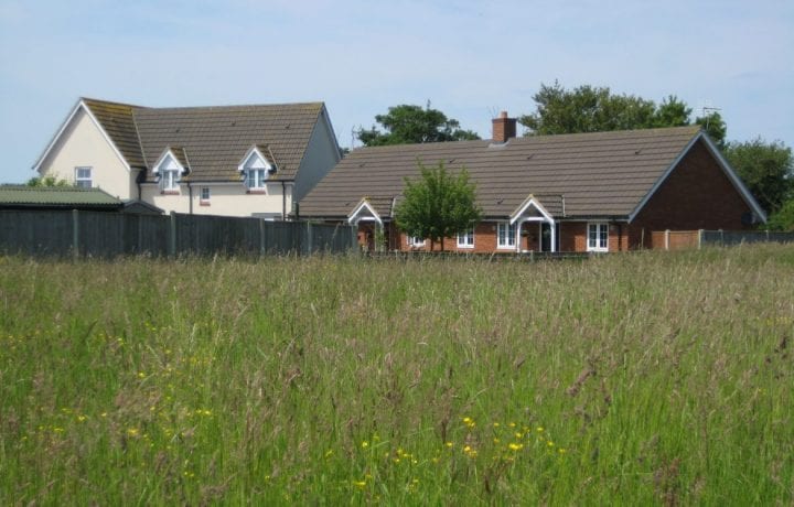 Ground Source Review: Flagship, Fressingfield - The two semi-detached houses and the two bungalows (Array 5) demonstrate the rural location