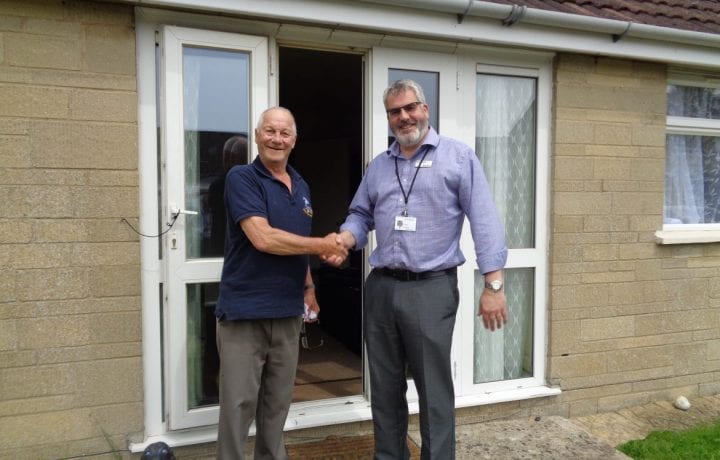 Ground Source Review: Bromford Phase Two ǀ Resident Mr Neale with Russ Fowler director of financial reporting