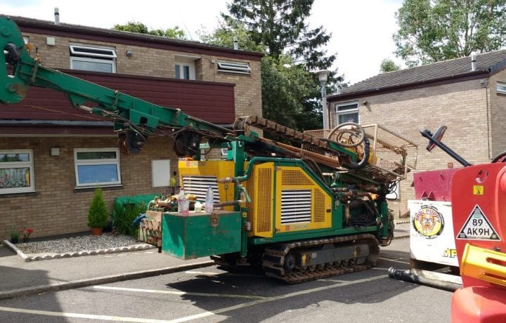 Ground Source Review: Hanover, Ashfield Court - drilling rig