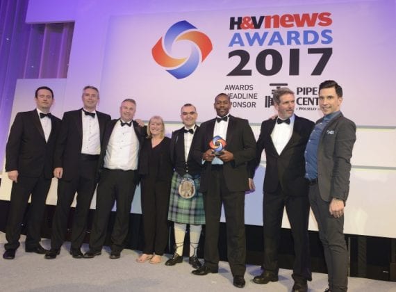 Kensa Heat Pumps and Hanover win Retrofit Project of the Year at the H&V News Awards 2017