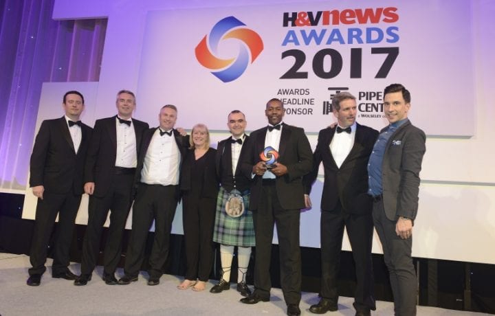 Kensa Heat Pumps and Hanover win Retrofit Project of the Year at the H&V News Awards 2017