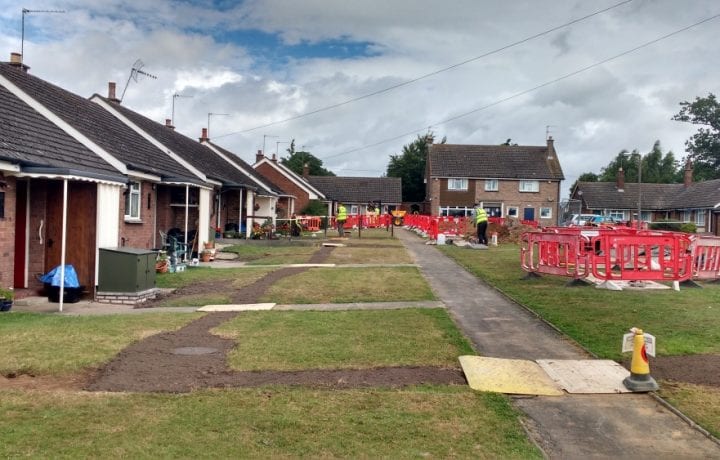 Ground Source Review: South Shropshire Housing Association - Trenching and headering