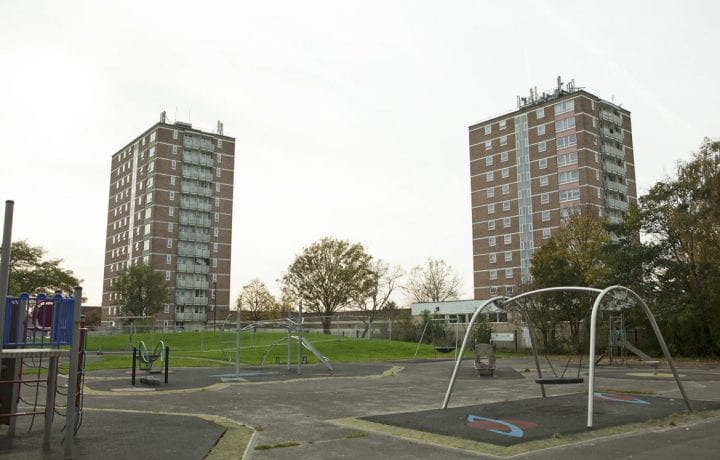 Enfield Tower Blocks witjh Shared Ground Loop Array ground source heat pumps