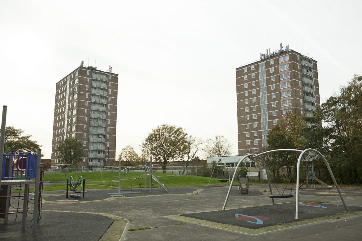 Enfield Tower Blocks witjh Shared Ground Loop Array ground source heat pumps