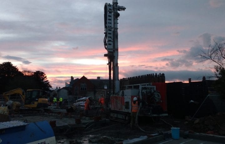 Ground Source Review: Shropshire Rural Housing, Llanymynech: Borehole drilling