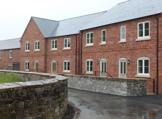 Ground Source Review: Shropshire Rural Housing, Llanymynech: View of properties