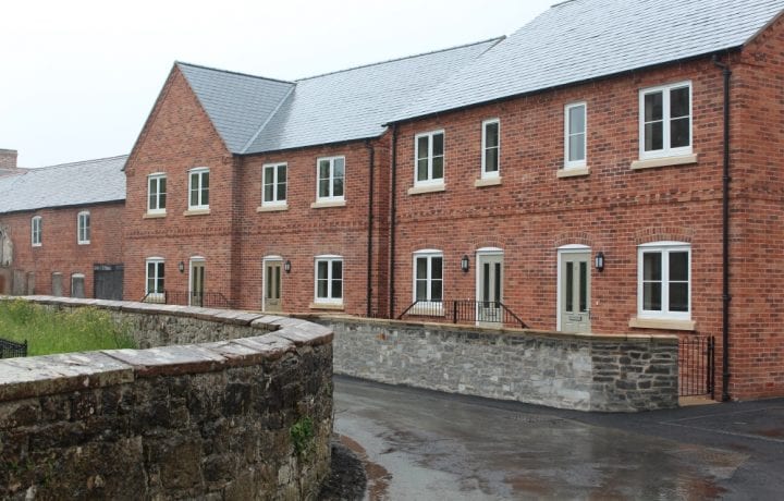 Ground Source Review: Shropshire Rural Housing, Llanymynech: View of properties