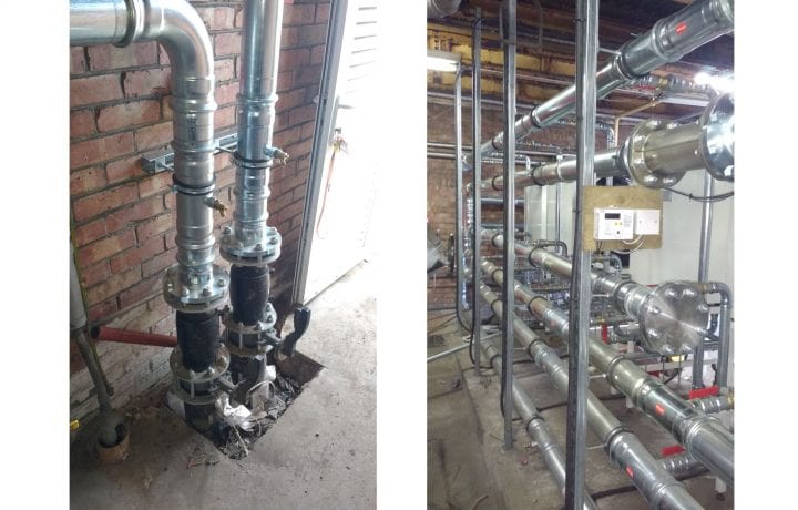 Ground Source Review: Stakeford Depot & Riverside Centre -Heating and ground side pipework