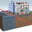Split ownership shared ground loop array district ground source heat pumps - red line