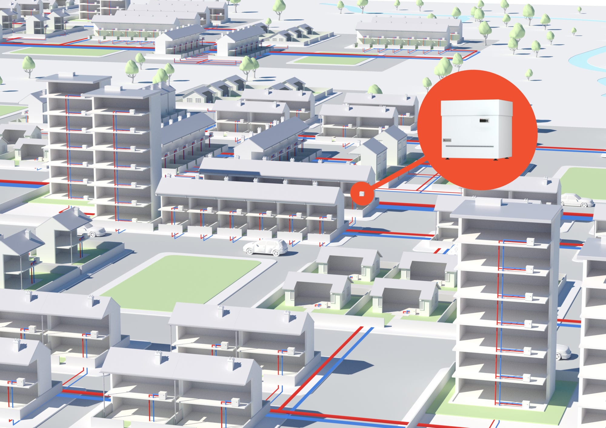 Fifth Generation District Heating Ambient Loops with Kensa Shoebox Heat Pumps