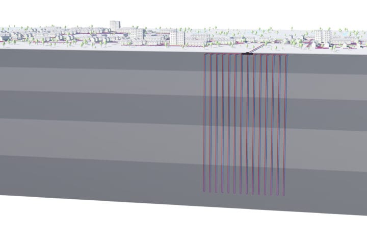 Fifth Generation District Heating Ambient Shared Borehole Ground Loop Arrays