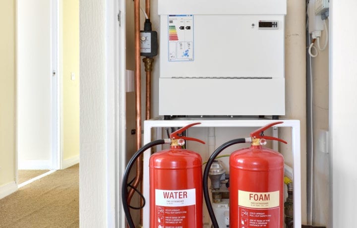 Gentoo - Core 364 | Shoebox Heat Pump & fire extinguishers